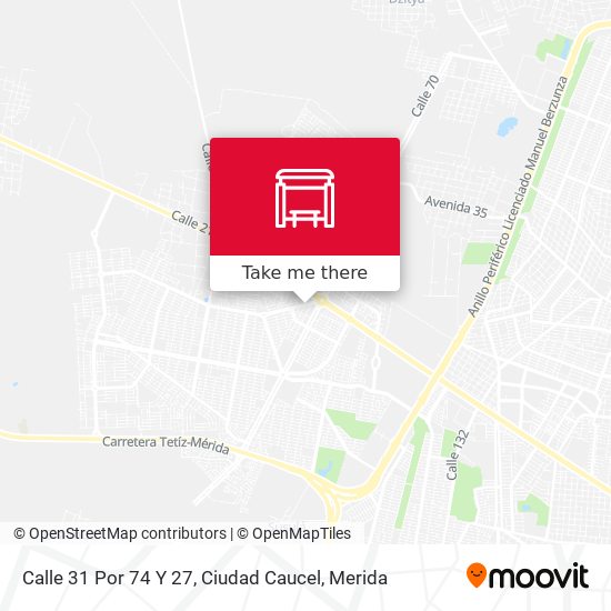 Mapa de Calle 31 Por 74 Y 27, Ciudad Caucel