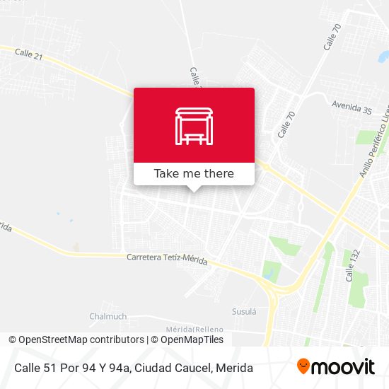Calle 51 Por 94 Y 94a, Ciudad Caucel map