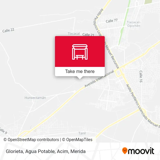 Glorieta, Agua Potable, Acim map