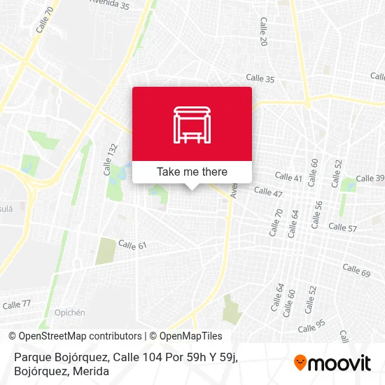 Parque Bojórquez, Calle 104 Por 59h Y 59j, Bojórquez map
