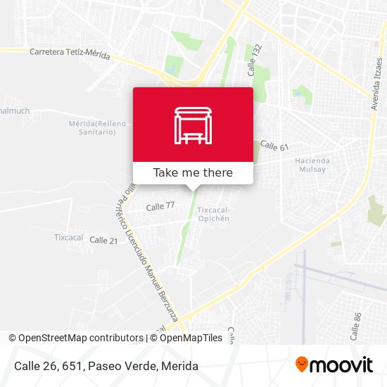 Calle 26, 651, Paseo Verde map