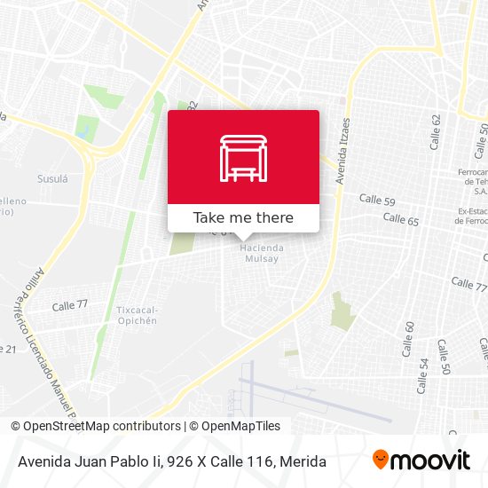 Avenida Juan Pablo Ii, 926 X Calle 116 map