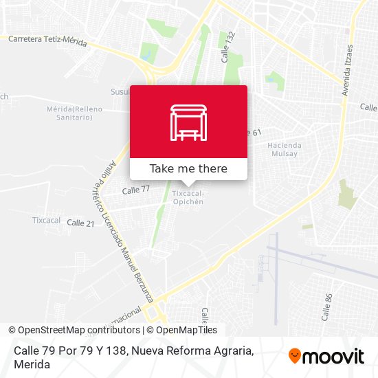 Calle 79 Por 79 Y 138, Nueva Reforma Agraria map