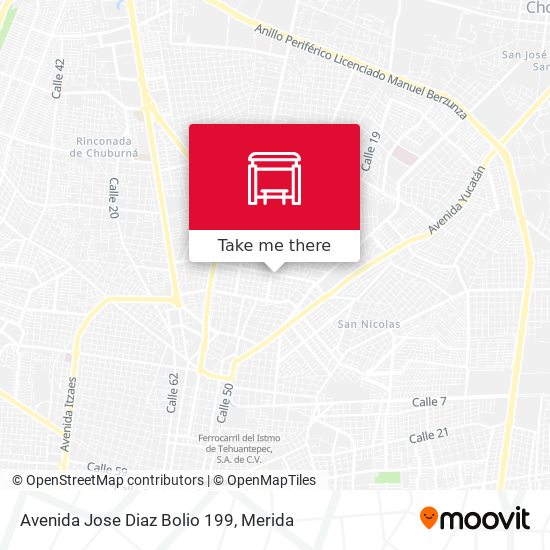 Avenida Jose Diaz Bolio 199 map