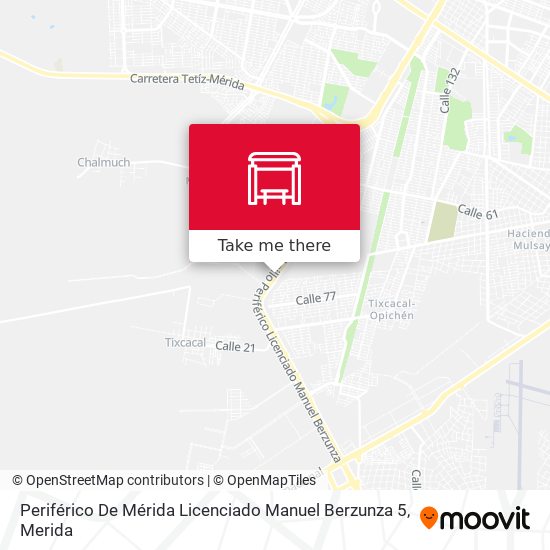 Periférico De Mérida Licenciado Manuel Berzunza 5 map