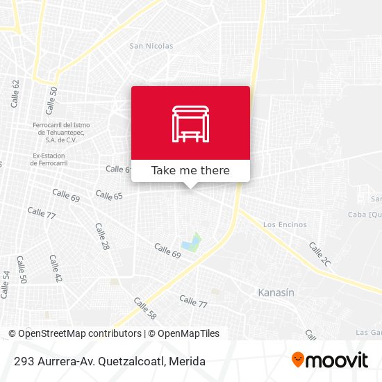 293 Aurrera-Av. Quetzalcoatl map