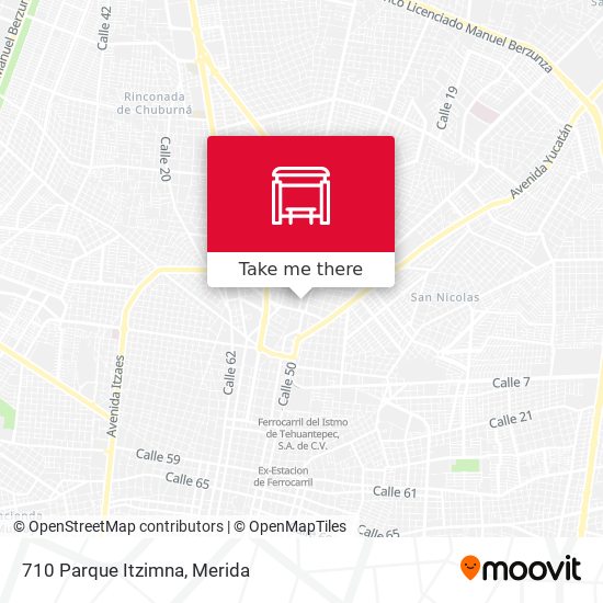 710 Parque Itzimna map