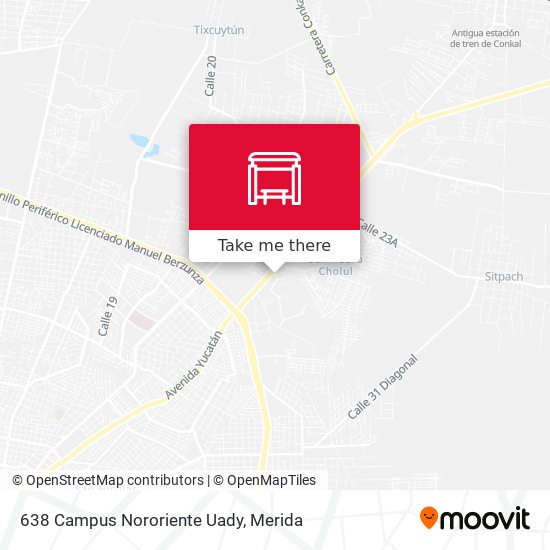 638 Campus Nororiente Uady map