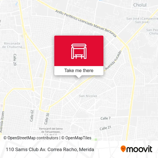110 Sams Club Av. Correa Racho map
