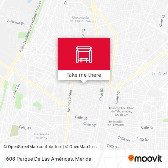 608 Parque De Las Américas map