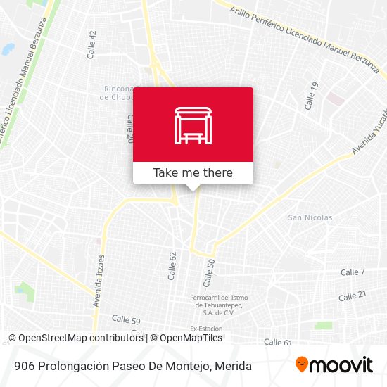 906 Prolongación Paseo De Montejo map