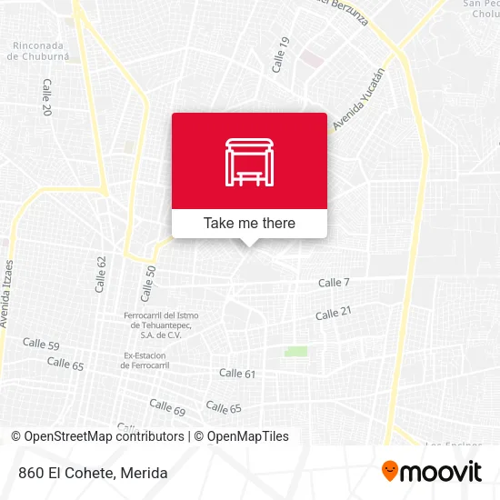 860 El Cohete map