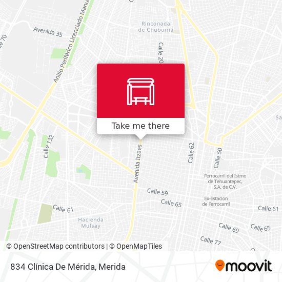 834 Clínica De Mérida map