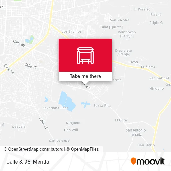 Calle 8, 98 map