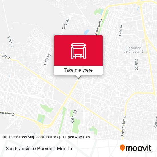 San Francisco Porvenir map
