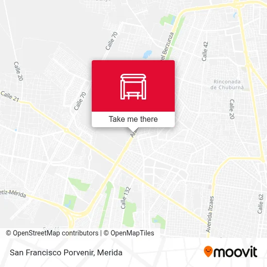 San Francisco Porvenir map