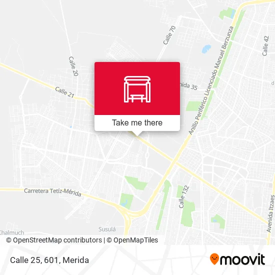 Mapa de Calle 25, 601