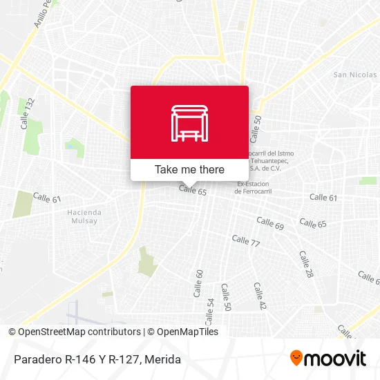 Paradero R-146 Y R-127 map