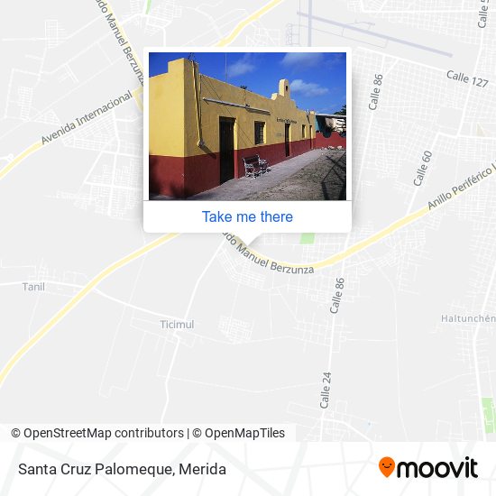 Santa Cruz Palomeque map