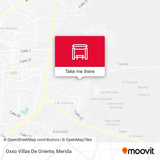 Oxxo Villas De Oriente map