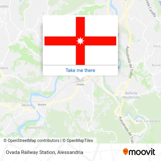 Ovada Railway Station map