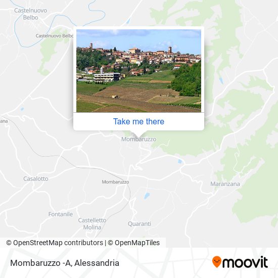 Mombaruzzo -A map