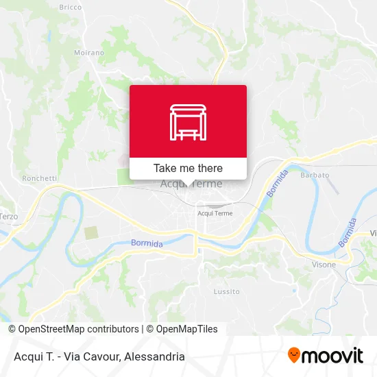 Acqui T. - Via Cavour map