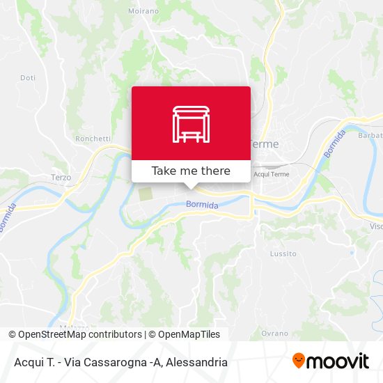 Acqui T. - Via Cassarogna -A map