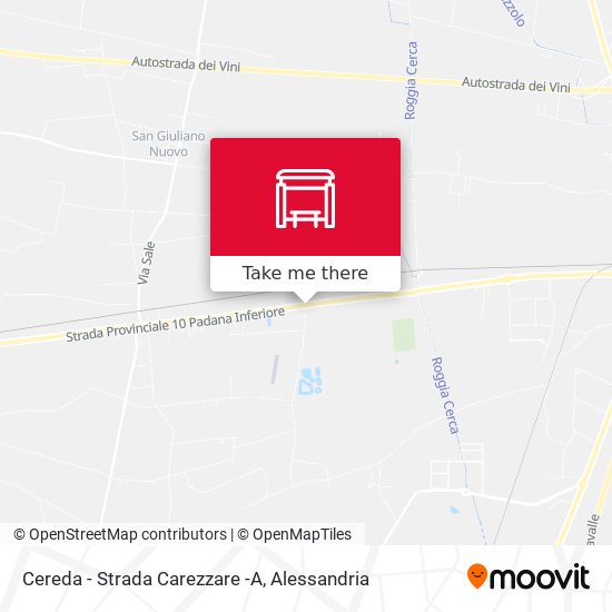Cereda - Strada Carezzare -A map
