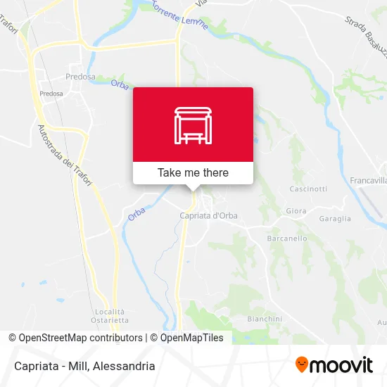 Capriata - Mill map