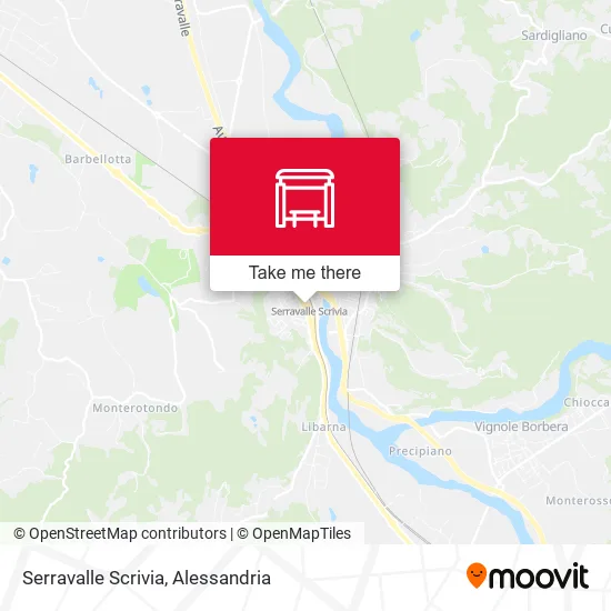Serravalle Scrivia map
