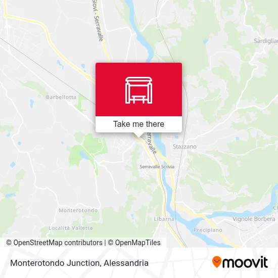 Monterotondo Junction map