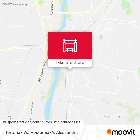 Tortona - Via Postumia -A map