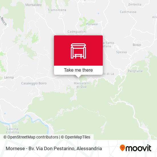 Mornese - Bv. Via Don Pestarino map