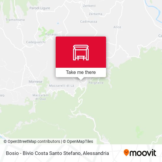 Bosio - Bivio Costa Santo Stefano map