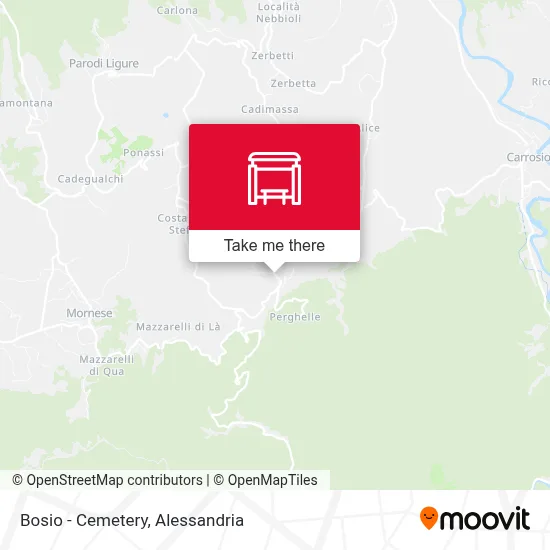Bosio - Cemetery map