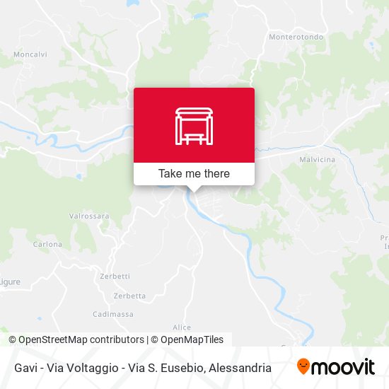 Gavi - Via Voltaggio - Via S. Eusebio map