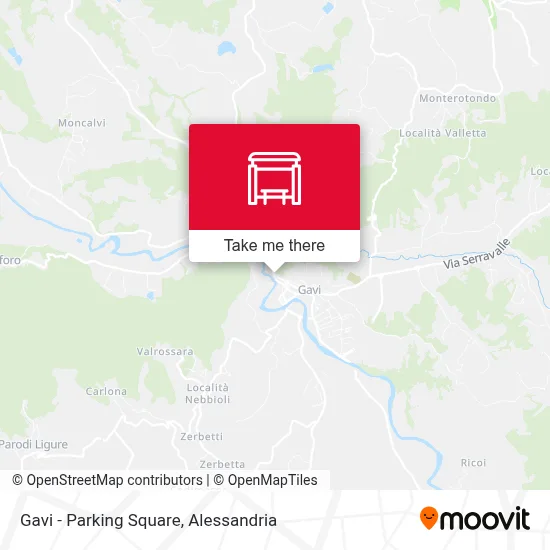Gavi - Parking Square map