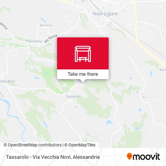 Tassarolo - Via Vecchia Novi map