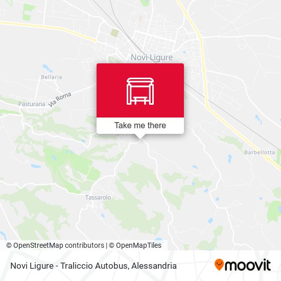 Novi Ligure - Traliccio Autobus map