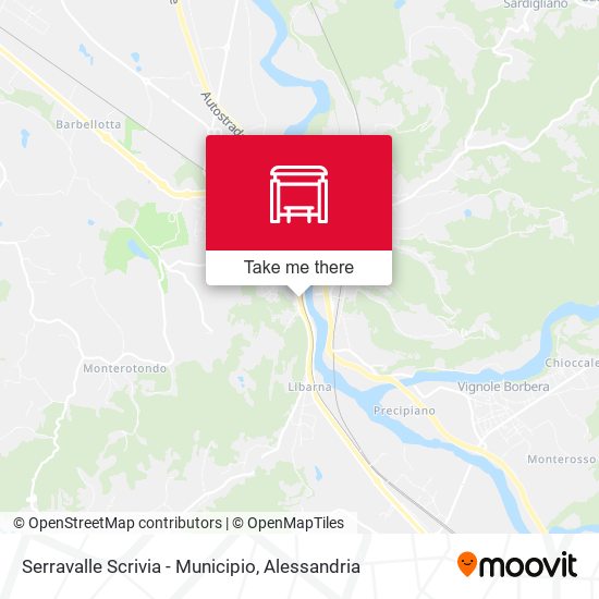 Serravalle Scrivia - Municipio map