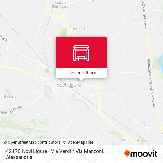 42170 Novi Ligure - Via Verdi / Via Manzoni map