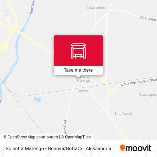 Spinetta Marengo - Genova / Bottazzi map