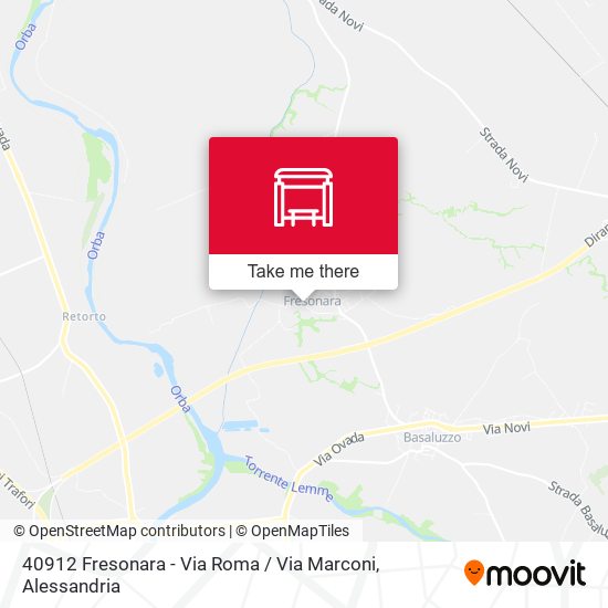 40912 Fresonara - Via Roma / Via Marconi map