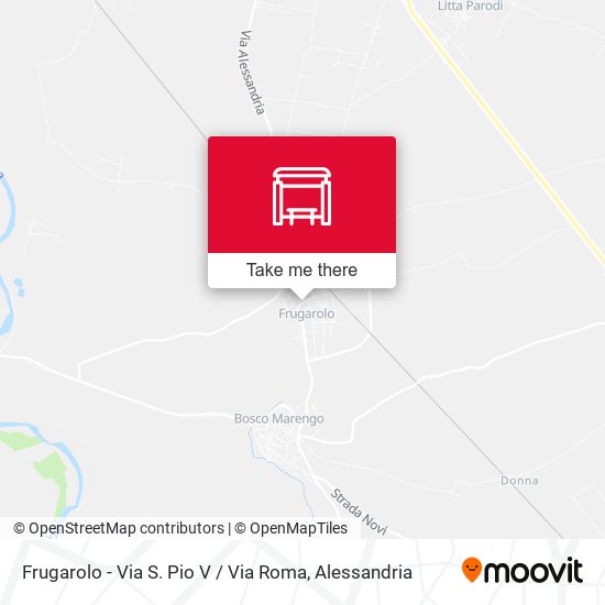 Frugarolo - Via S. Pio V / Via Roma map