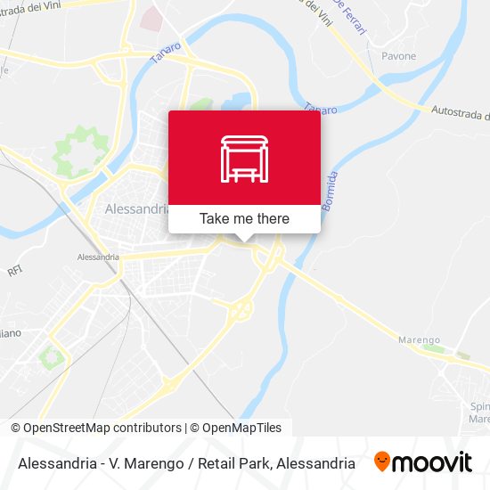 Alessandria - V. Marengo / Retail Park map