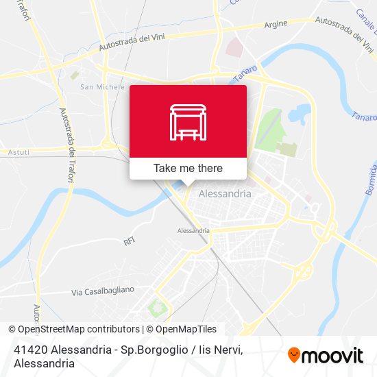 41420 Alessandria - Sp.Borgoglio / Iis Nervi map