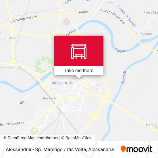 Alessandria - Sp. Marengo / Itis Volta map