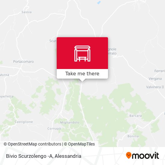 Bivio Scurzolengo -A map