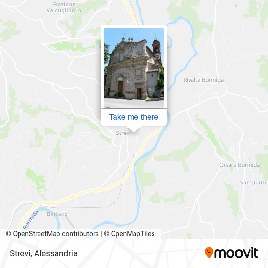 Strevi map